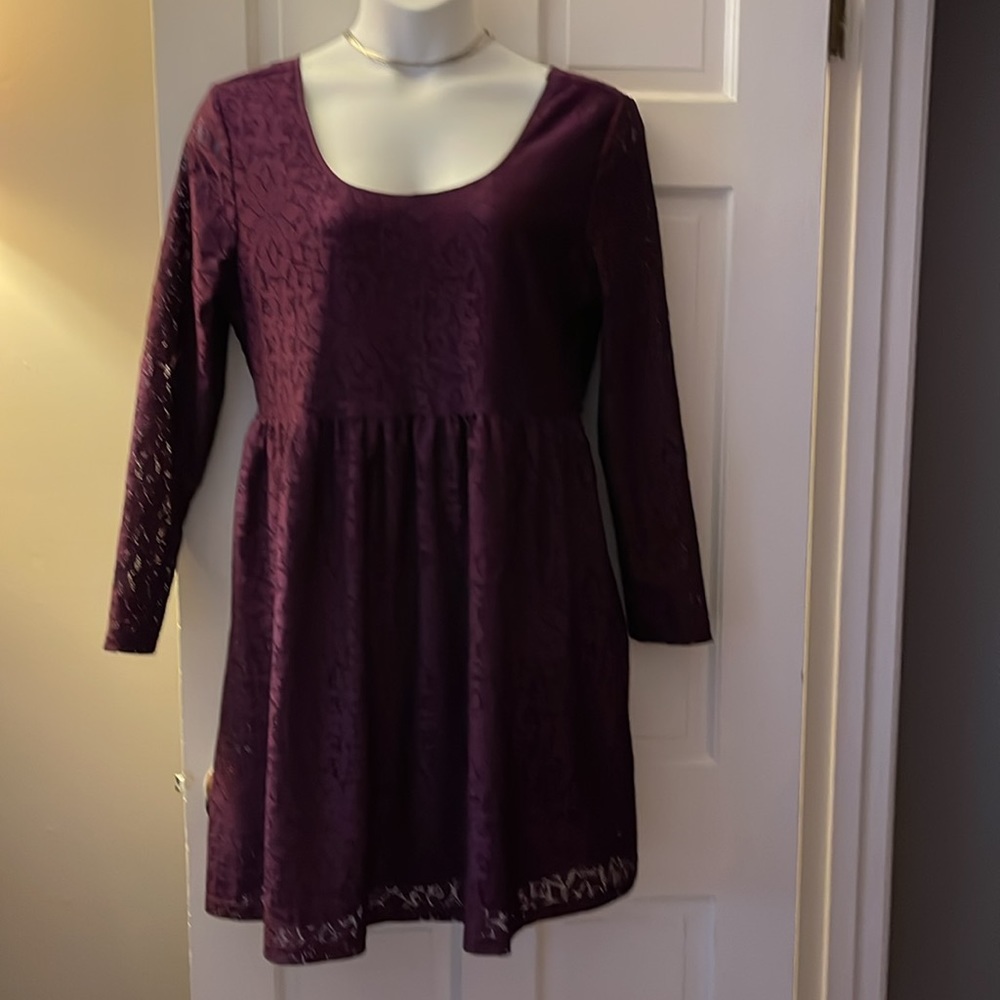 Xhilaration Dress, burgundy, super cute! XL